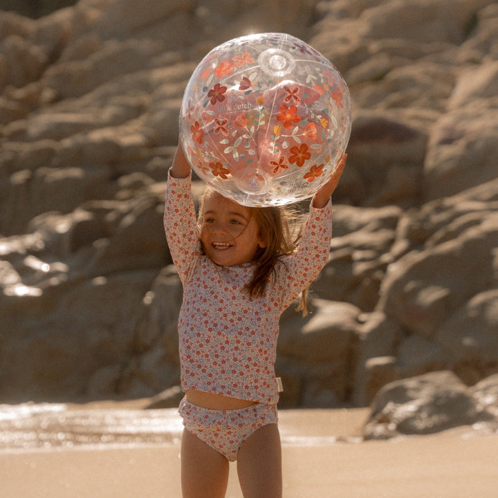 Little Dutch - 3D Beach Ball - Pink Flower