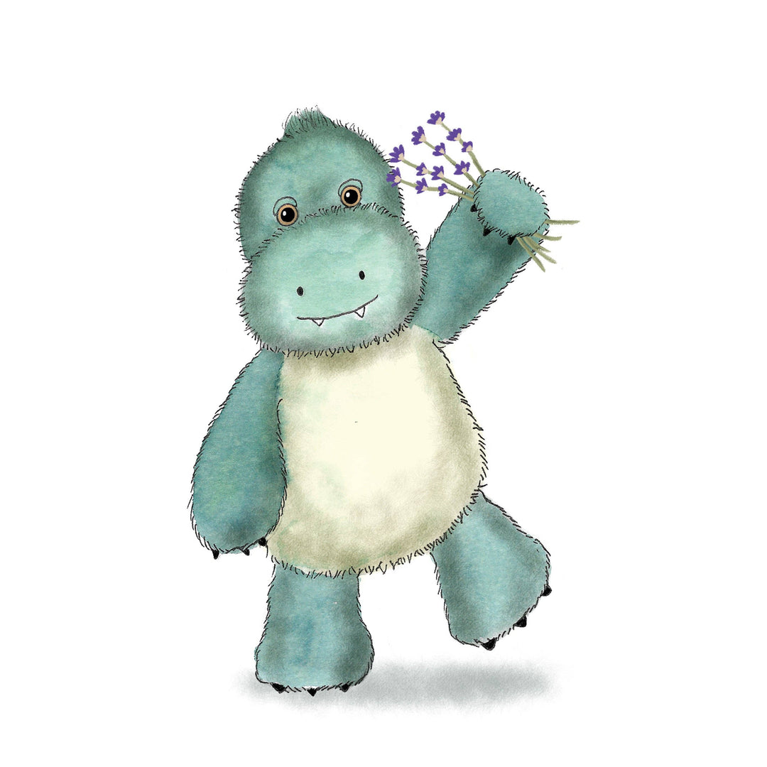 Warmies - Heatable Soft Toy - Marshmallow Dinosaur