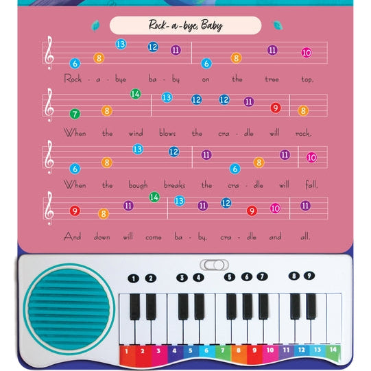 Bedtime Lullaby – Colour-Coded Piano Book - Mabel & Fox