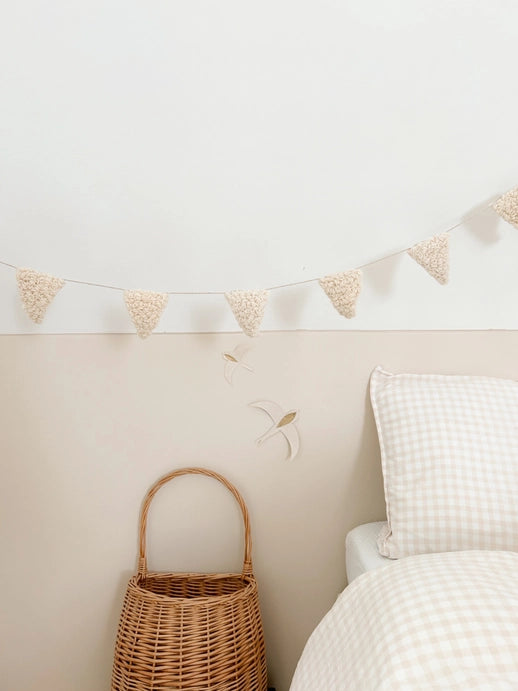 Bee Boheme - Flag Garland - Curly Wool - Mabel & Fox