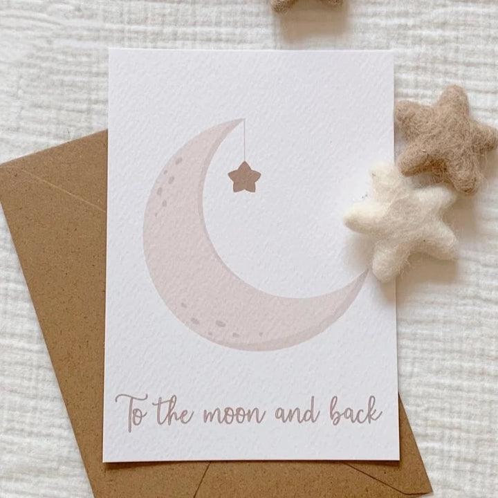 Bee Boheme - Greeting Card - To the moon and back - Mabel & Fox
