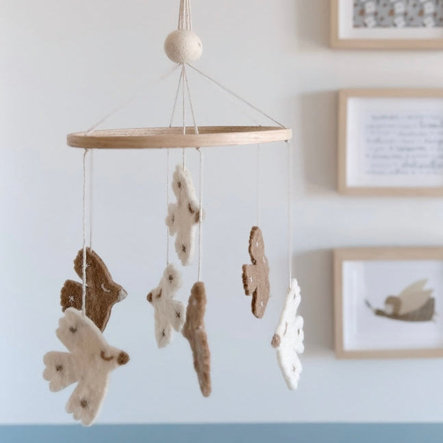 Bee Boheme – Maxi Mobile Felted Wool – Birds - Mabel & Fox