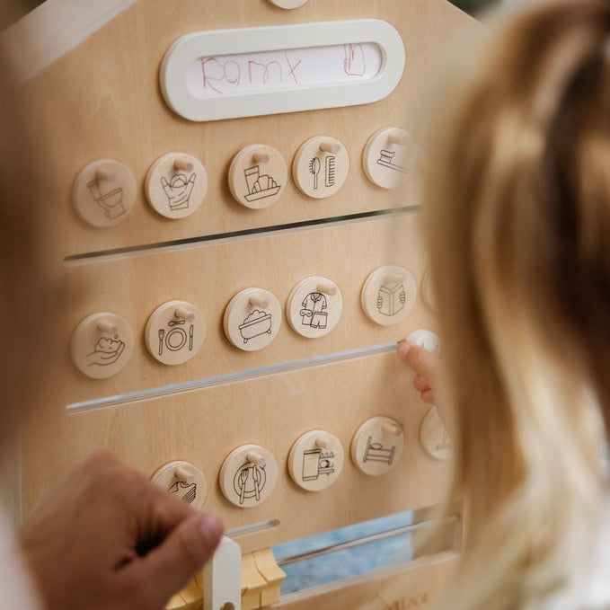 Coco Village - Wooden Routine, Tasks & Rewards Board
