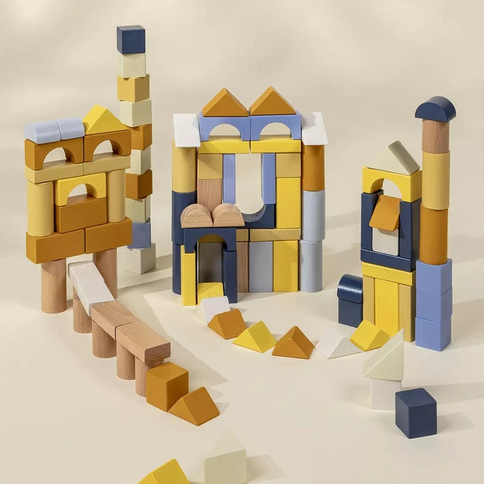 Coco Village - Wooden Construction Blocks Set - 100pcs