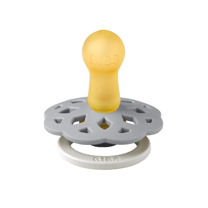 Bibs - Boheme Glow Pacifier - Round Nipple - Sage / Cloud - Mabel & Fox