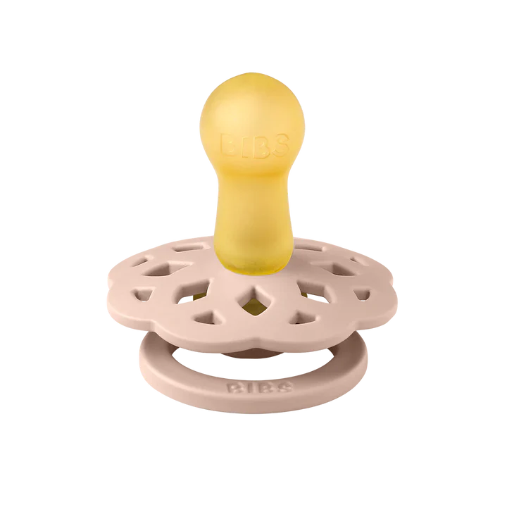 Bibs - Boheme Pacifier - Round Nipple - Woodchuck / Blush - Mabel & Fox