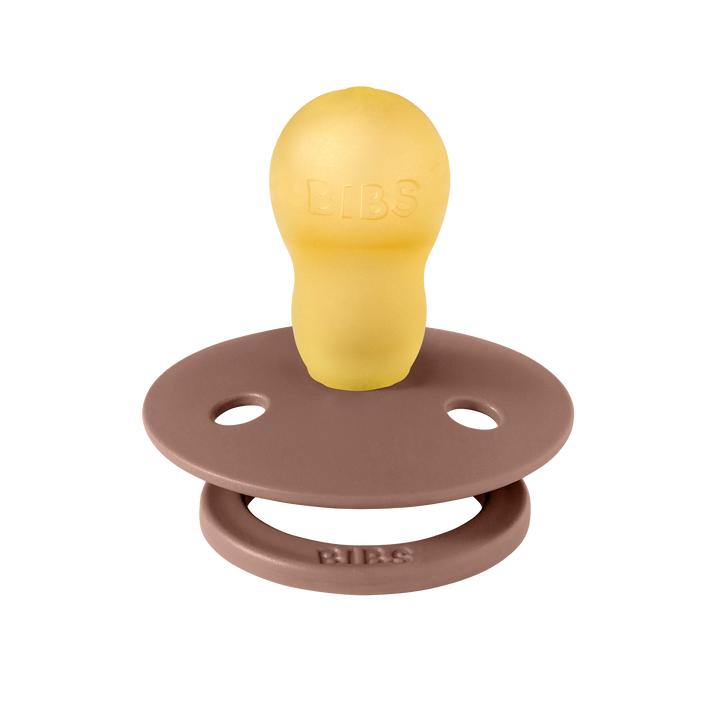 Bibs - Colour Pacifier - Round Nipple - Blush / Woodchuck - Mabel & Fox