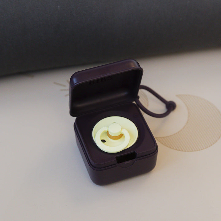 Bibs - Pacifier Box - Plum