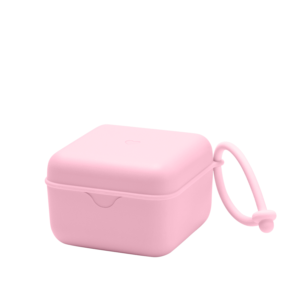 Bibs - Pacifier Box - Baby Pink