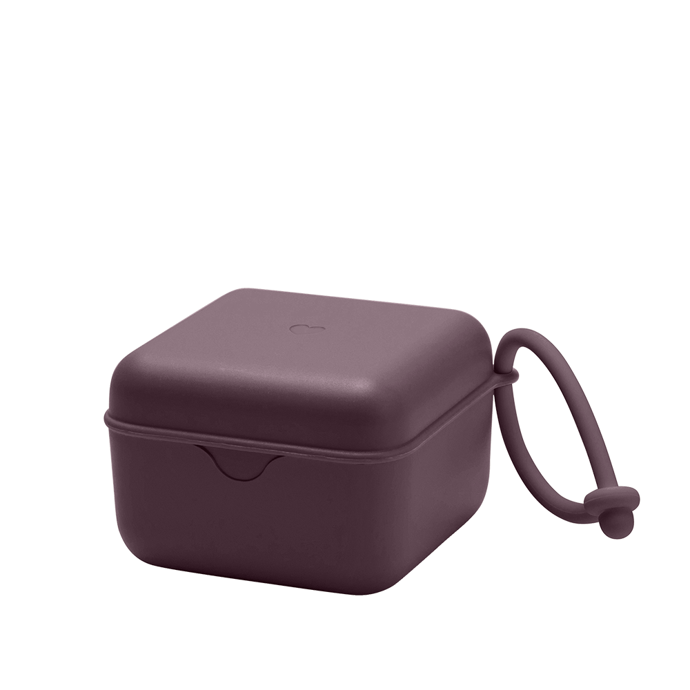 Bibs - Pacifier Box - Plum