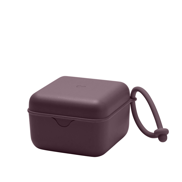 Bibs - Pacifier Box - Plum