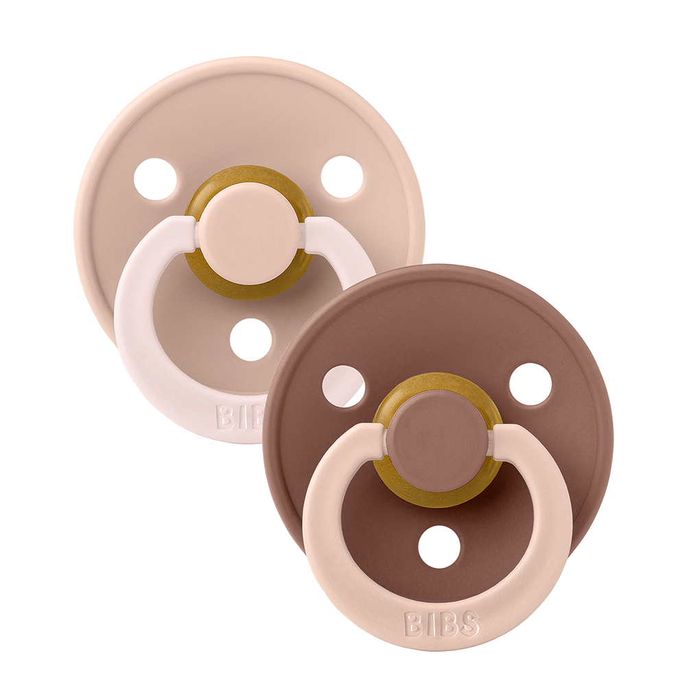 Bibs - Studio Colour Block Latex - Blush Woodchuck Mix (2 Pack) - Mabel & Fox