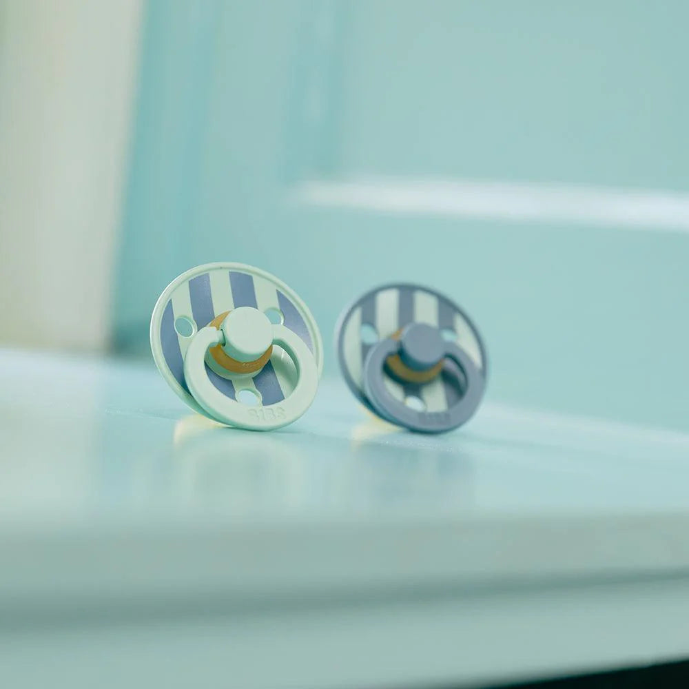 Bibs - Studio Colour Block Latex - Nordic Mint / Petrol Mix (2 Pack) - Mabel & Fox