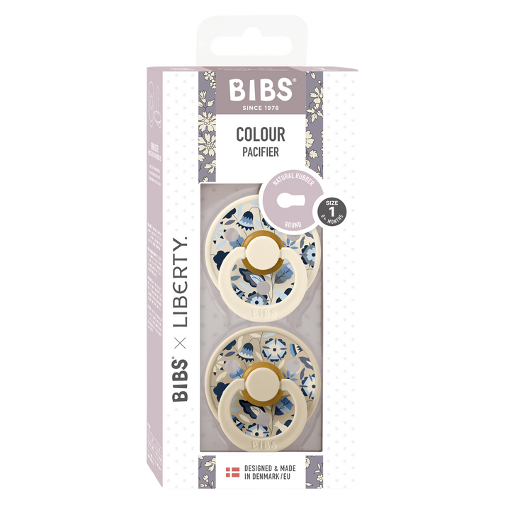 Bibs x Liberty - Colour Pacifier - Bobo - Ivory Mix - Mabel & Fox
