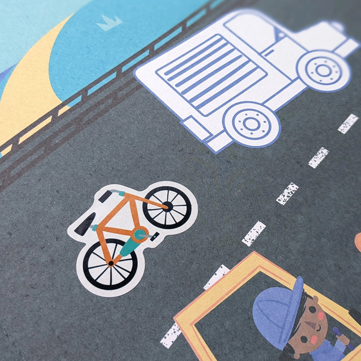 Big Sticker Book - Vehicles - Mabel & Fox