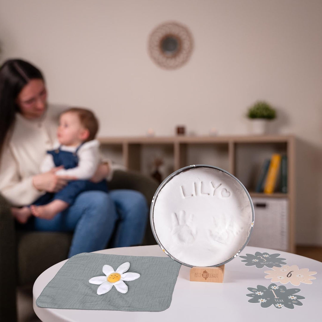 Petit Artichaut – Birth Gift Set – Daisy Blue - Mabel & Fox