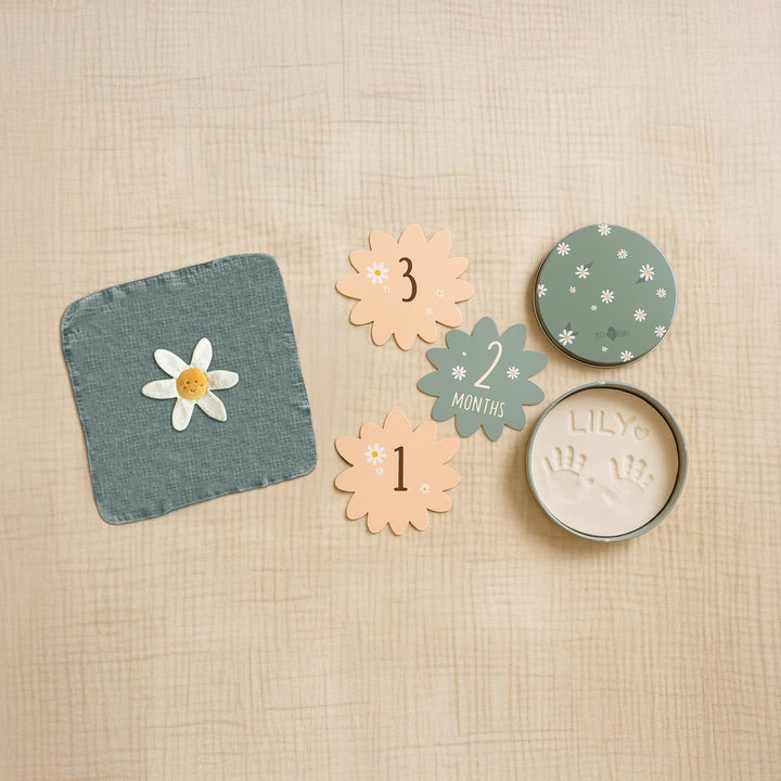 Petit Artichaut – Birth Gift Set – Daisy Blue - Mabel & Fox