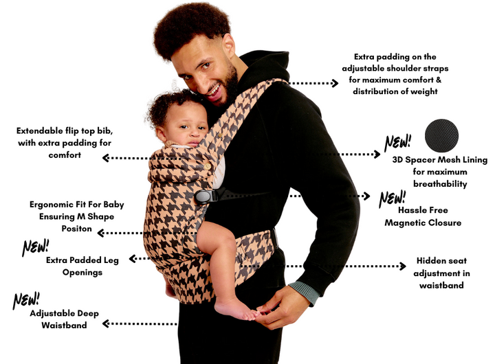 Bizzi Growin - Nomad Air Baby Carrier - Harlow Toffee - Mabel & Fox