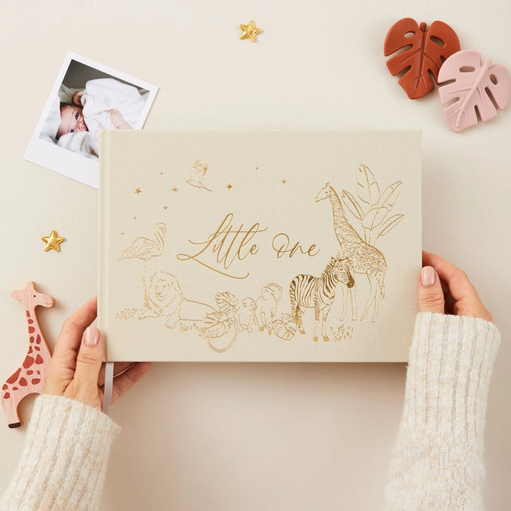 Blush & Gold - Baby Memory Book - Safari - Mabel & Fox