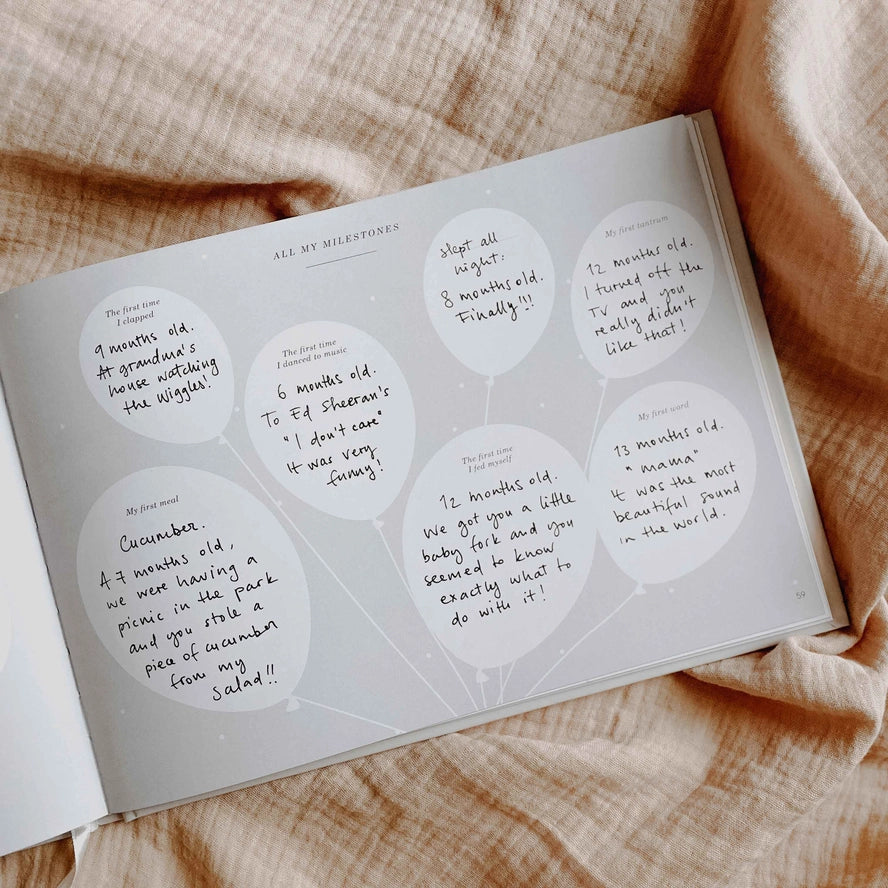 Blush & Gold - Baby Memory Book - Safari - Mabel & Fox