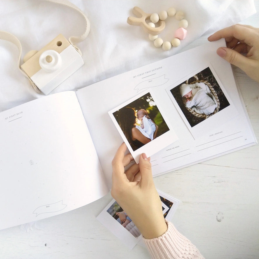 Blush & Gold - Baby Memory Book - Safari - Mabel & Fox