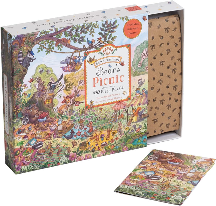 Brown Bear Wood - Bear's Picnic Jigsaw Puzzle - (100 Peice Puzzle) - Mabel & Fox