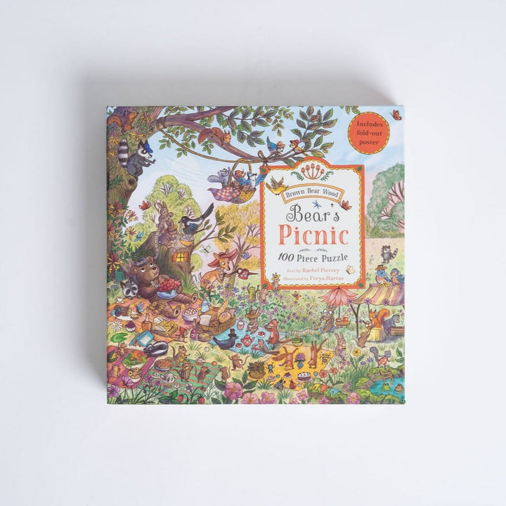 Brown Bear Wood - Bear's Picnic Jigsaw Puzzle - (100 Peice Puzzle) - Mabel & Fox