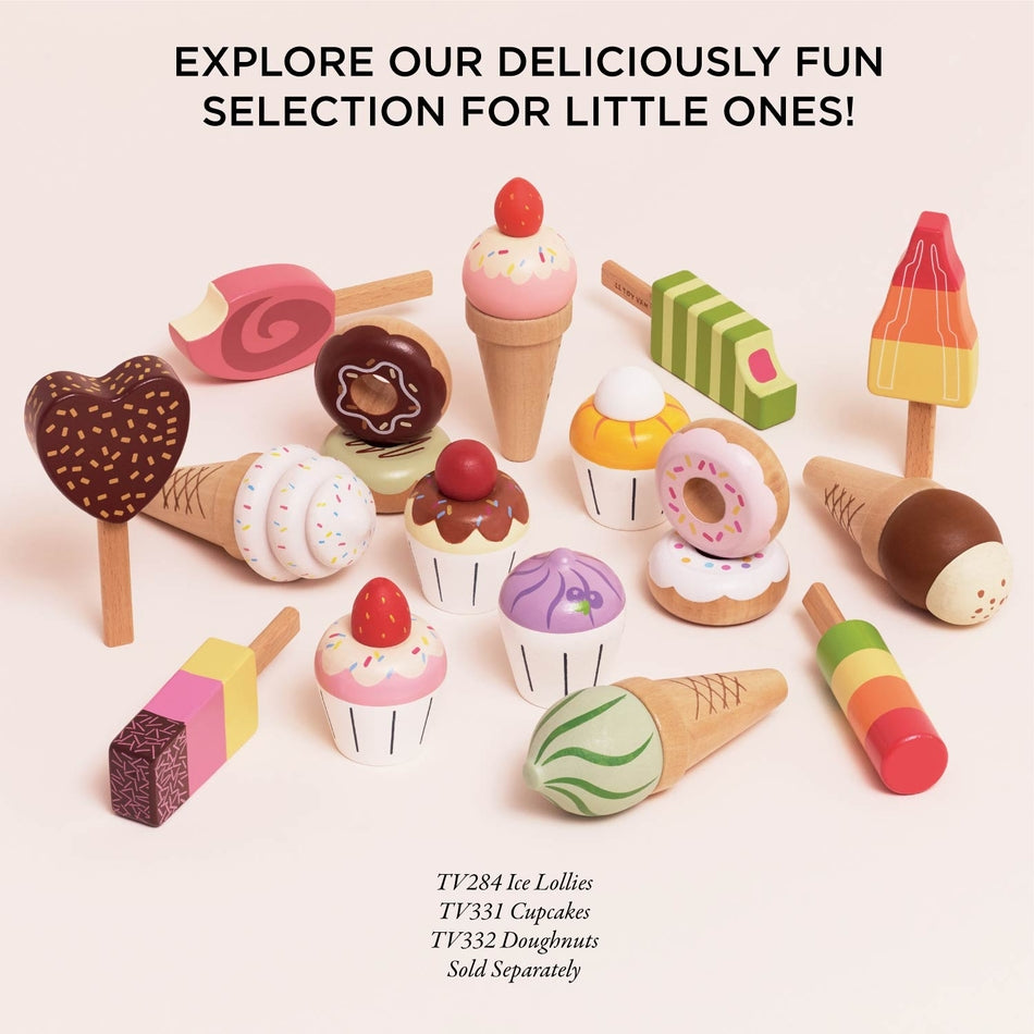 Le Toy Van – Wooden Ice Cream Stand & Toppings