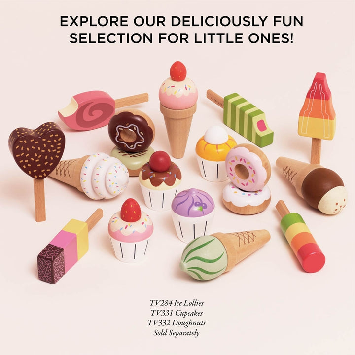 Le Toy Van – Wooden Ice Cream Stand & Toppings