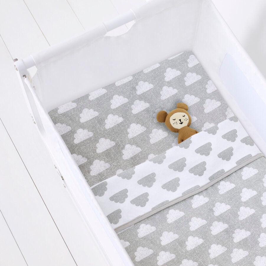 Snuz - Twin Pack Crib Sheets - Cloud Nine