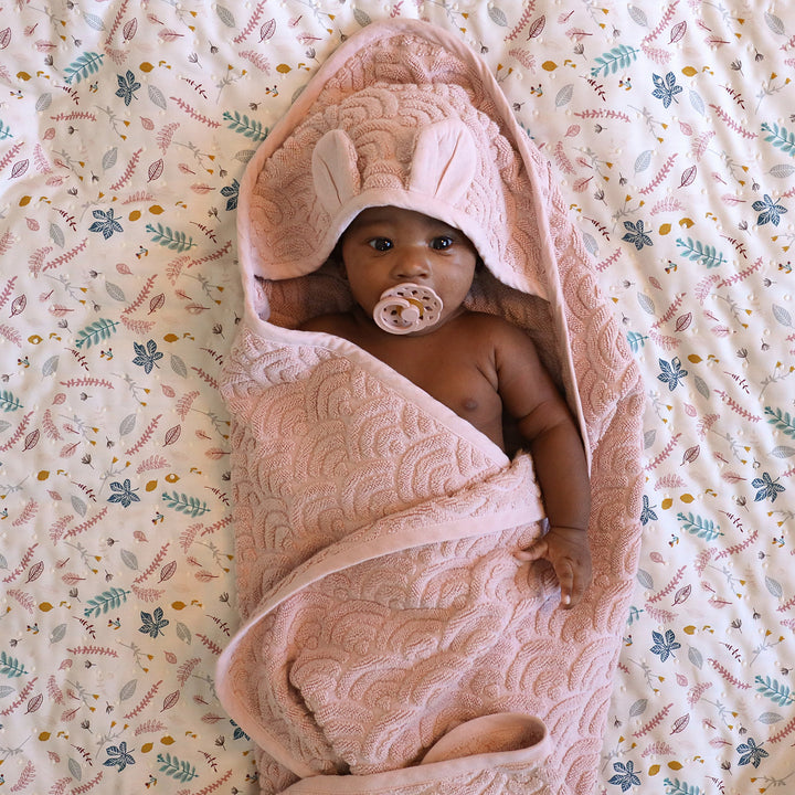 Cam Cam Copenhagen - Hooded Baby Towel GOTS - Dusty Rose - Mabel & Fox