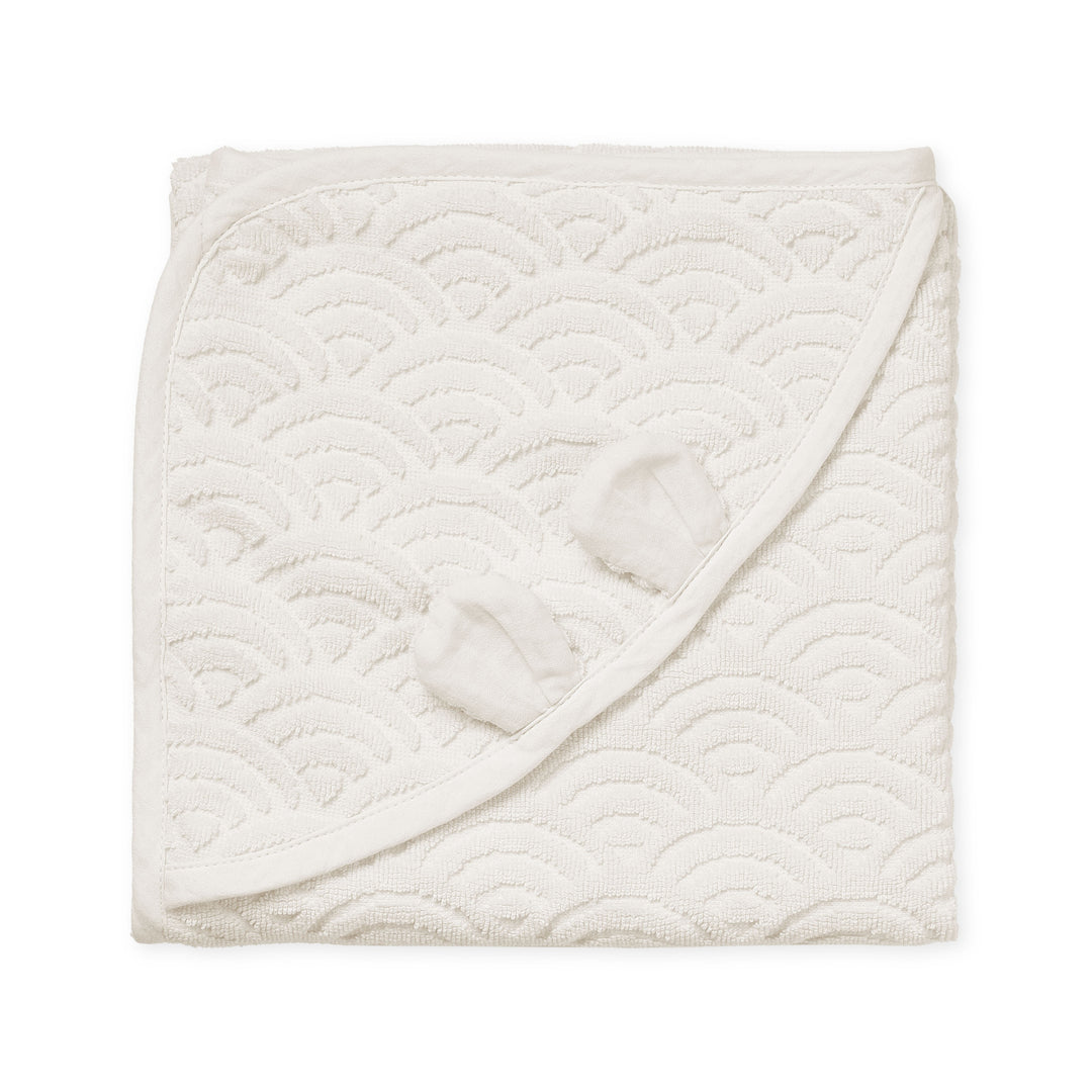 Cam Cam Copenhagen - Hooded Baby Towel GOTS - Off-White - Mabel & Fox