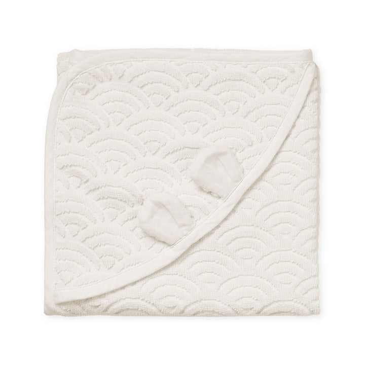 Cam Cam Copenhagen - Hooded Baby Towel GOTS - Off-White - Mabel & Fox