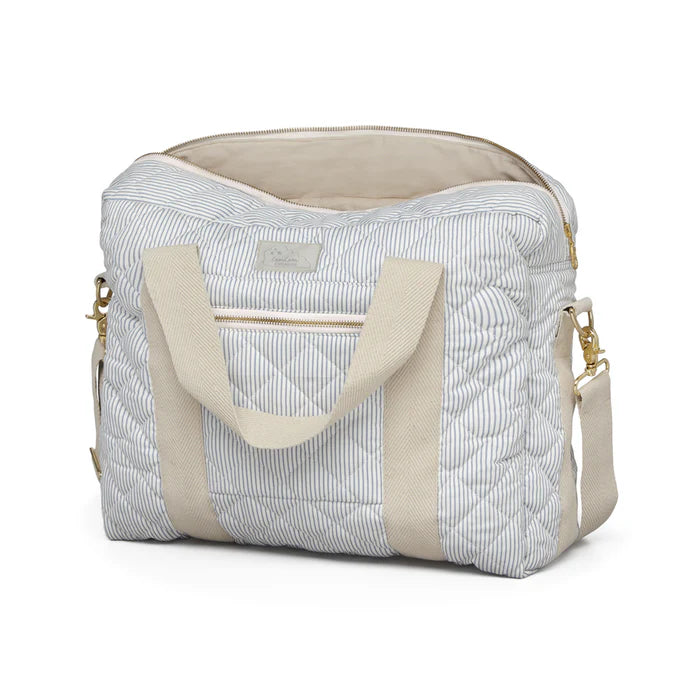 Cam Cam Copenhagen - Medium Changing Bag W/Pram Straps - Classic Stripes Blue - Mabel & Fox