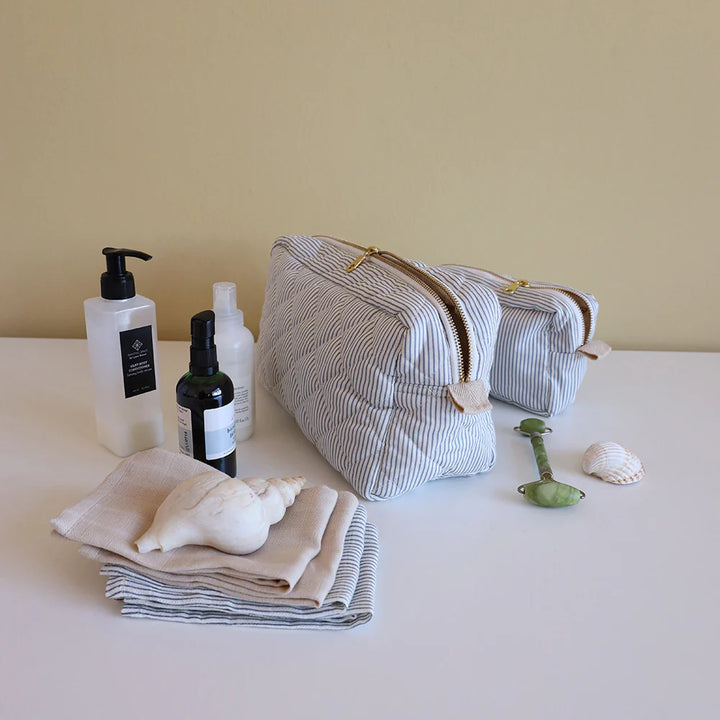 Cam Cam Copenhagen - Muslin Cloth - Classic Stripes Blue ( 2 Pack) - Mabel & Fox