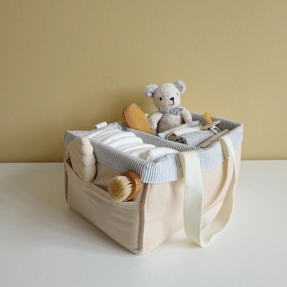 Cam Cam Copenhagen - Nappy Caddy - Classic Stripes Blue - Mabel & Fox