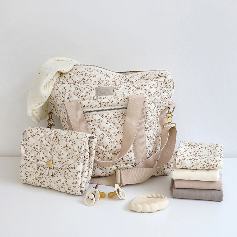 Cam Cam Copenhagen - Quilted Changing Mat  - Lierre / Almond - Mabel & Fox