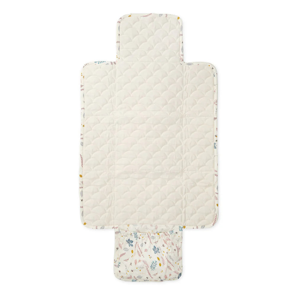 Cam Cam Copenhagen - Quilted Changing Mat  - Pressed Leaves Rose - Mabel & Fox