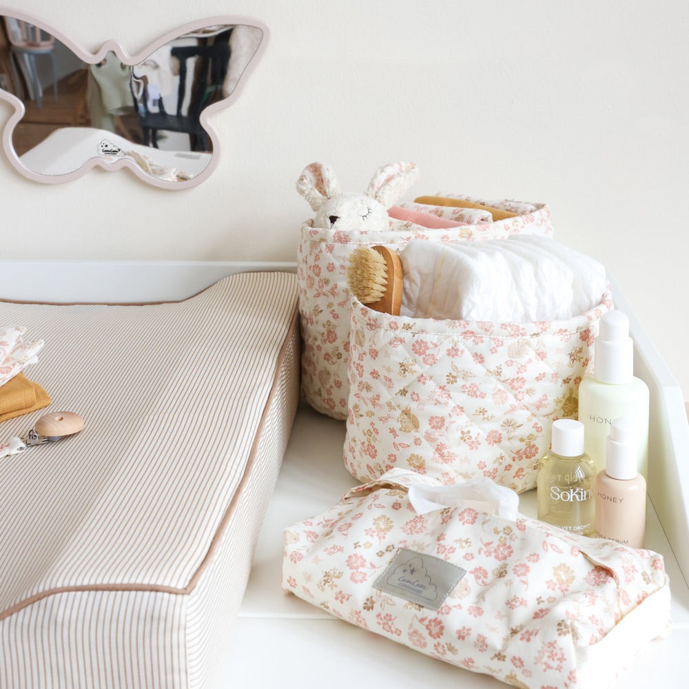 Cam Cam Copenhagen - Quilted Storage Basket - OCS - Augusta (2 Pack) - Mabel & Fox