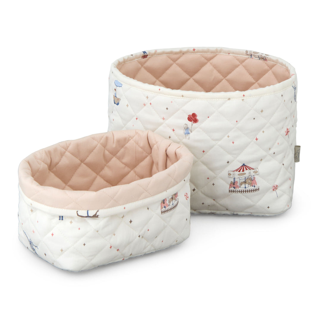 Cam Cam Copenhagen - Quilted Storage Baskets - Carousel (2 Pack) - Mabel & Fox