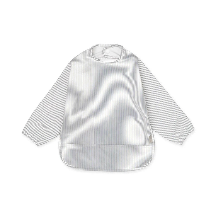 Cam Cam Copenhagen - Sleeved Bib - Classic Stripes Blue - Mabel & Fox