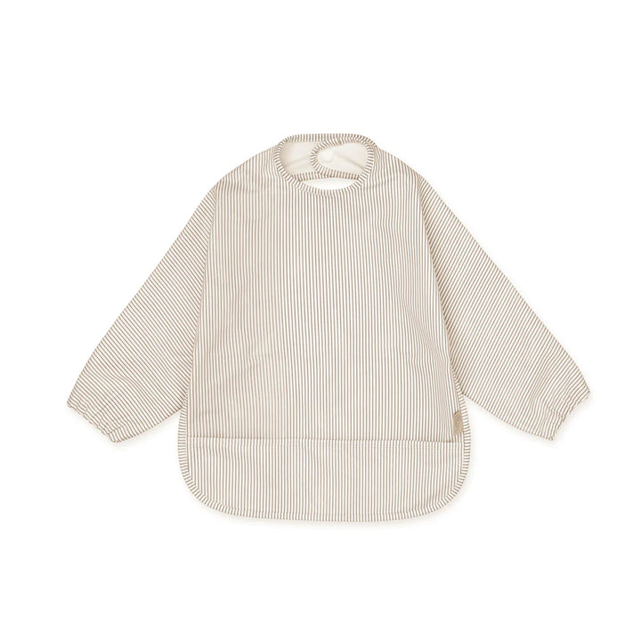 Cam Cam Copenhagen - Sleeved Bib -  Classic Stripes Camel - Mabel & Fox