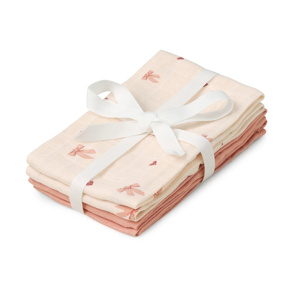 Cam Cam Copenhagen - Wash Cloth - Bows (4 Pack) - Mabel & Fox