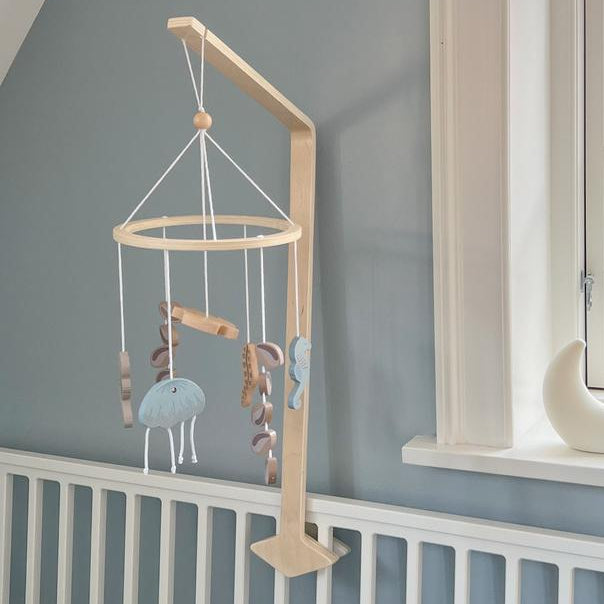 Cam Cam Copenhagen - Wooden Mobile Holder - Natural - Mabel & Fox