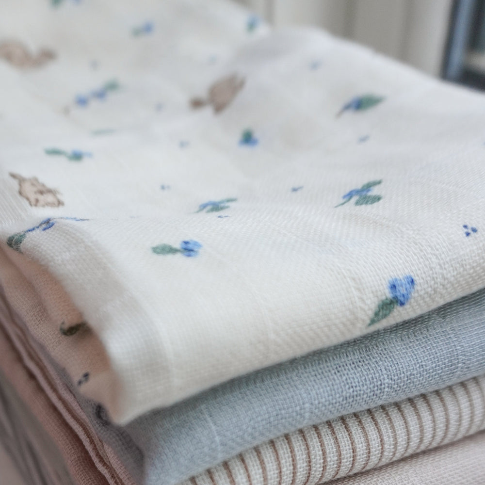 Cam Cam Copenhagen - Muslin Cloth - Blueberries (2 Pack) - Mabel & Fox