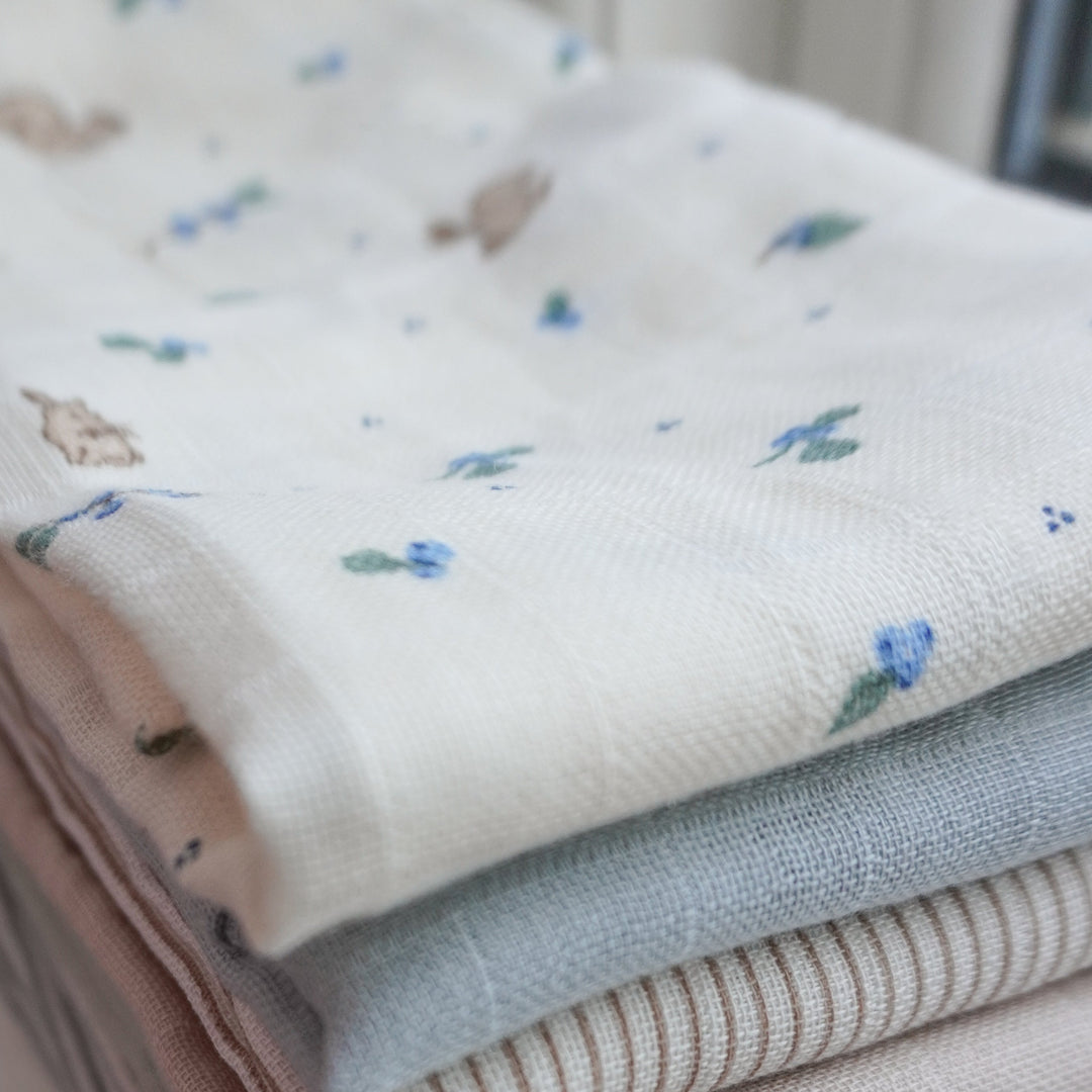 Cam Cam Copenhagen - Muslin Cloth - Blueberries (2 Pack) - Mabel & Fox