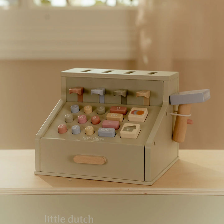 Little Dutch - Wooden Toy Cash Register With Scanner