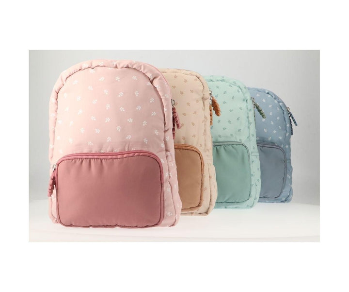 Tutete - Children's Padded Backpack - Leaves Pink