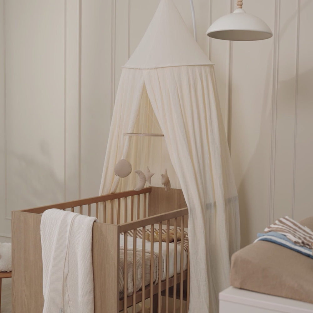 Meyco - Canopy Pre-Washed Muslin - Natural - Mabel & Fox