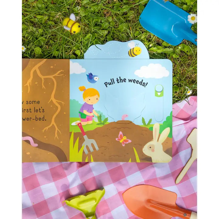 Let's Garden! – A Sunny Slider Book – Interactive Children's Board Book - Mabel & Fox